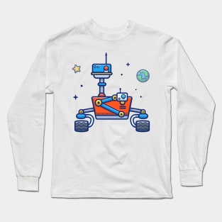 Space robot cartoon Long Sleeve T-Shirt